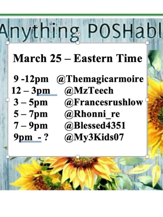 Share <$24 Anything Poshable for Spring March 25 @7:44 AM ET- Set to 15 Seconds - Picture 2 of 3
